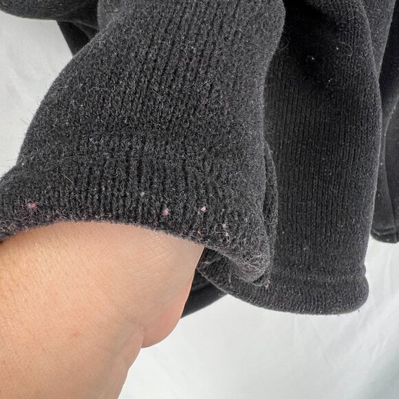 Patagonia Synchilla quarter zip pullover fleece jacket outdoor hiking black M - Picture 8 of 11